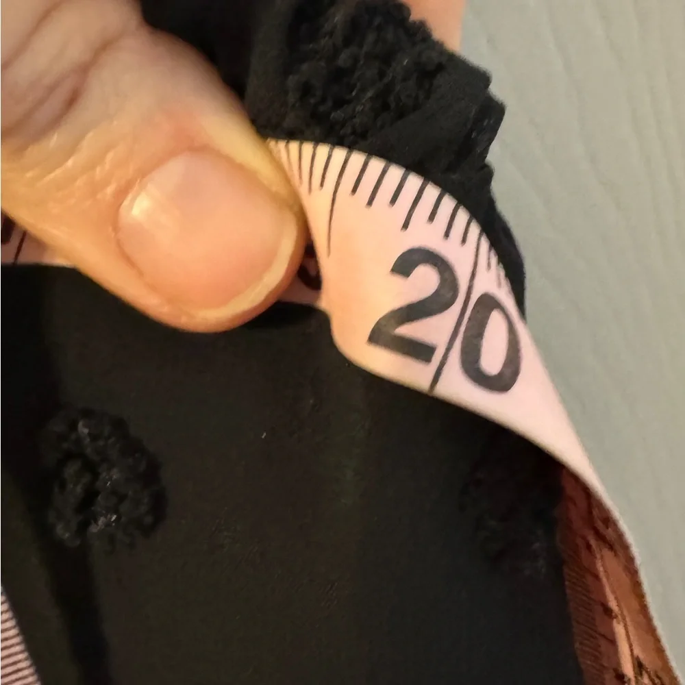 Entro Black Sheer Ruffled Blouse Size L - Picture 8 of 12